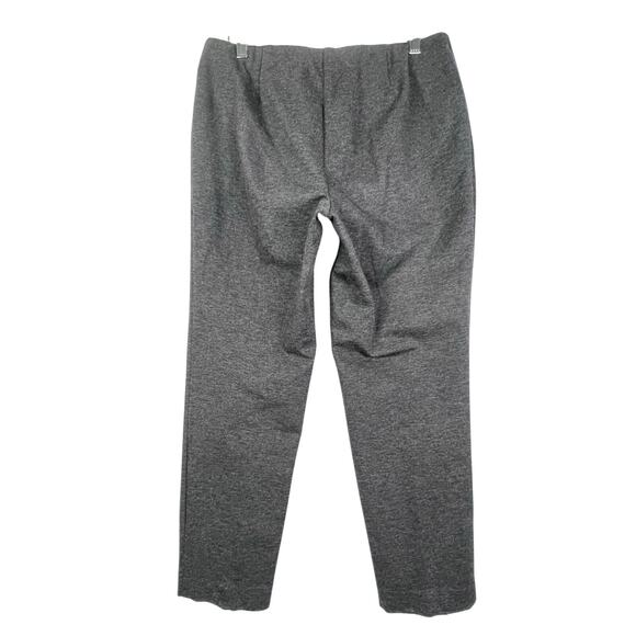 EUC.J. JILL Ponte Slim Leg Stretch Knit Elastic Waist Pull On Gray Pant M Petite - Picture 2 of 9